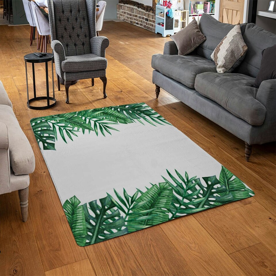 image 1 of Half Botanical Border (Rug) Multi | XL: 160x230cm