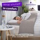 image 4 of Slumberdown Coverless Comfort Neutral Abstract Duvet, 10.5 Tog, Double | Brown