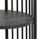 image 7 of Strington Round Bedside Table 1 Shelf in Matt Black Black
