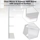 image 6 of kleankin Bathroom Mirror Wall Mount Vanity Mirror with 3 Storage Shelves, White