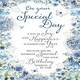 image 1 of Birthday Blue Butterflies Lovely Verse New Wishing Well Studios Greetings Card