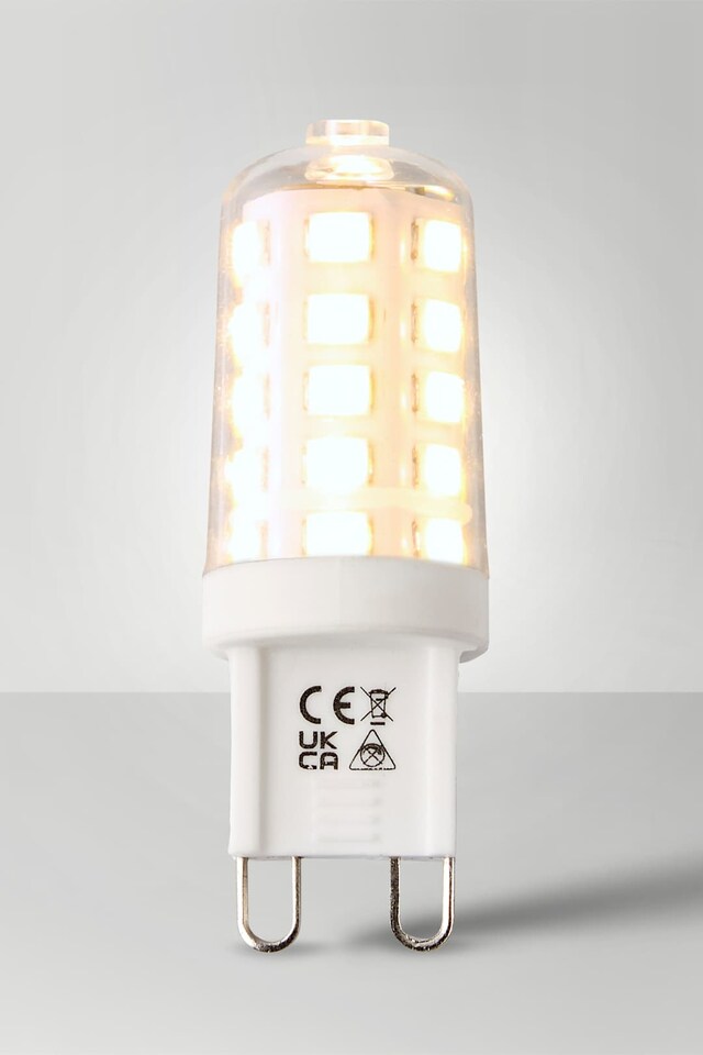 image 1 of ValueLights G9 Pack of 3 3W Dimmable Capsule Warm White LED Bulbs | White | Warm White