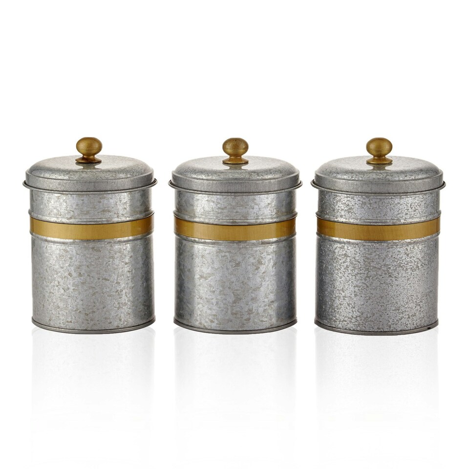 image 1 of Galvin Collection Coffee, Tea, And Sugar Canister Set - 22 cm (H) x 11 cm (Dia)