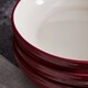image 4 of Barbary & Oak Foundry Pasta Bowls, Set of 4 Red