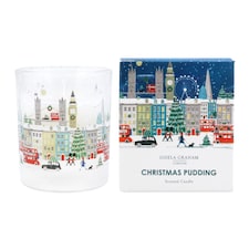 Gisela Graham London Scene Christmas Pudding Small Scented Candle