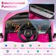 image 9 of COSTWAY Kids Lamborghini Licensed 12V Ride on Car Pink
