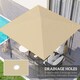 image 3 of Outsunny 3 x 3(m) Gazebo Canopy Replacement Cover with Drain Holes, Beige
