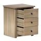 image 7 of Vida Designs Panama 3 Drawer Bedside Chest Cabinet Table Nightstand, Solid Pine Wood