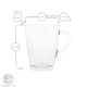image 3 of LAV Vega Glass Coffee Cups - 350ml - Pack of 12 Clear
