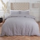 image 1 of OHS Seersucker Duvet Cover and Pillowcase Bedding Set, Super King - Silver