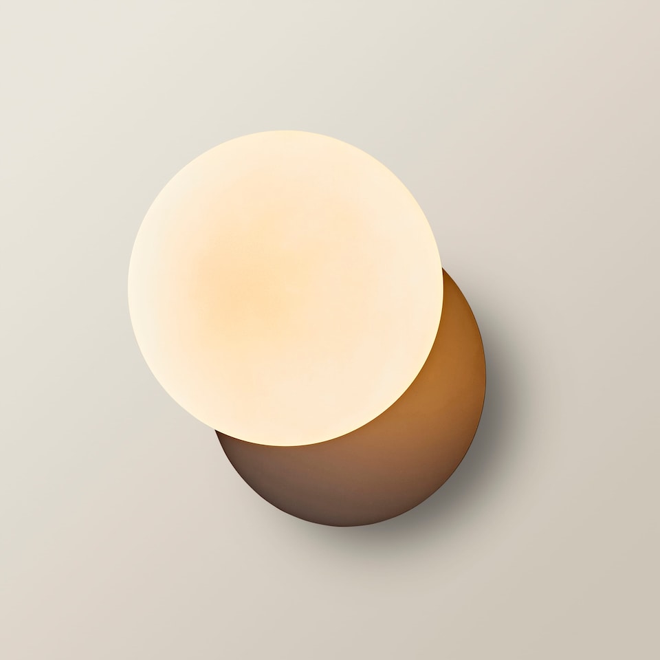 image 1 of ValueLights Darla Navy Frosted Globe Bathroom Wall Light | Blue