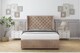 image 1 of Sloomy Dior Mink Naples Divan Bed With Mattress No Drawers With 54" Wingback Headboard 6' Super King | Brown | Mink | Super King | 1