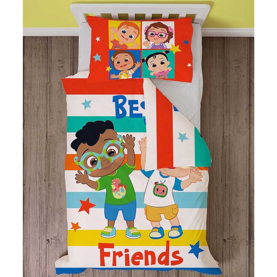 image 1 of Cocomelon Best Friends Reversible Duvet Set | Multi | Multicoloured | Toddler | 1