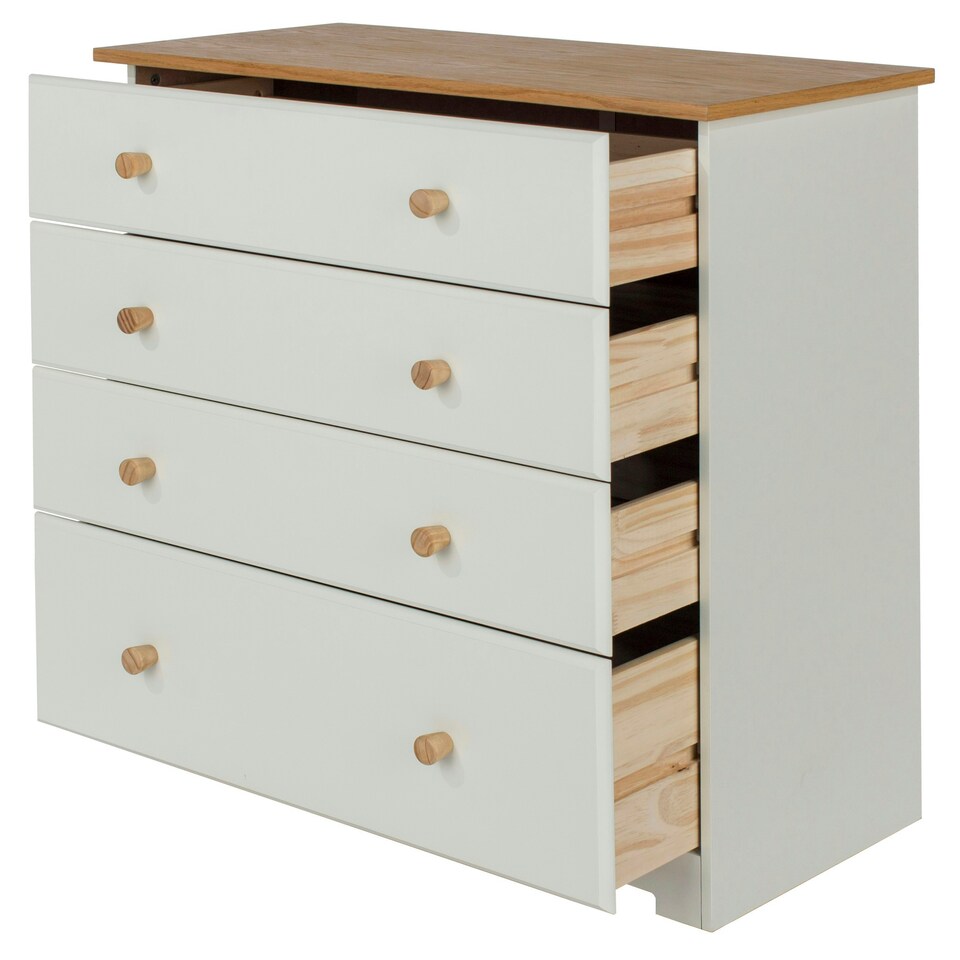 image 1 of Core Products Colorado, 4 Drawer Chest H80.2cm x W80cm x D38cm White