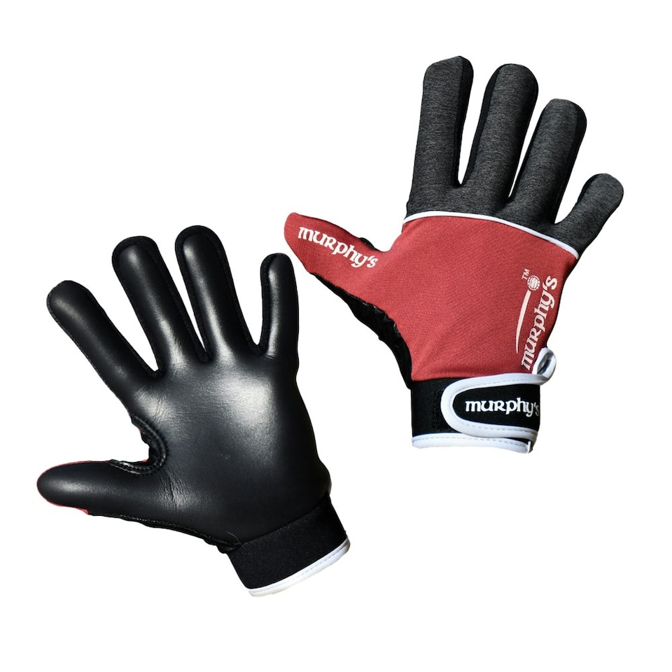 image 1 of Murphys Unisex Adult V2 Gaelic Gloves - Grey/Maroon/White - XL
