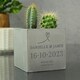 image 2 of Personalised Special Date Concrete Plant Pot Grey