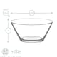 image 3 of LAV Vega Glass Serving Bowls - 10.5cm - Clear - Pack of 6 Clear
