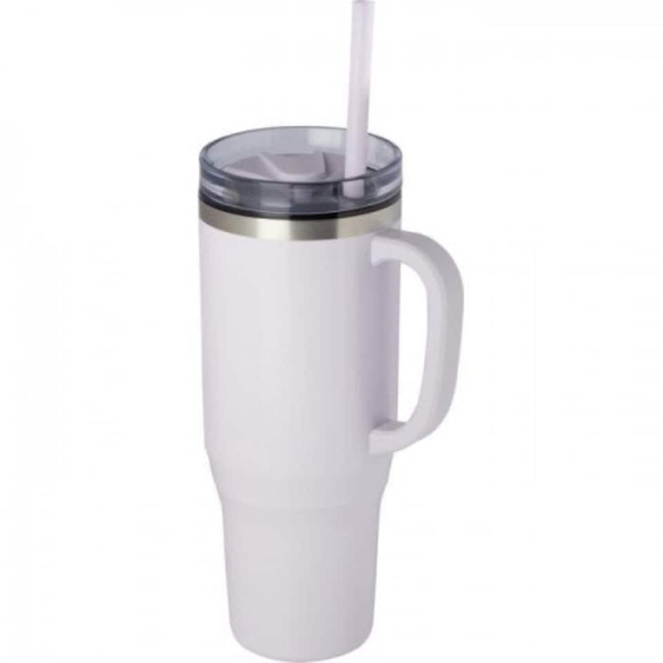 Melbourne 1200ml Mug With Straw - Purple - One Size