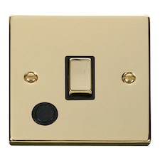 SE HOME Polished Brass 1 Gang 20A Ingot DP Switch With Flex | Gold | Polished Brass