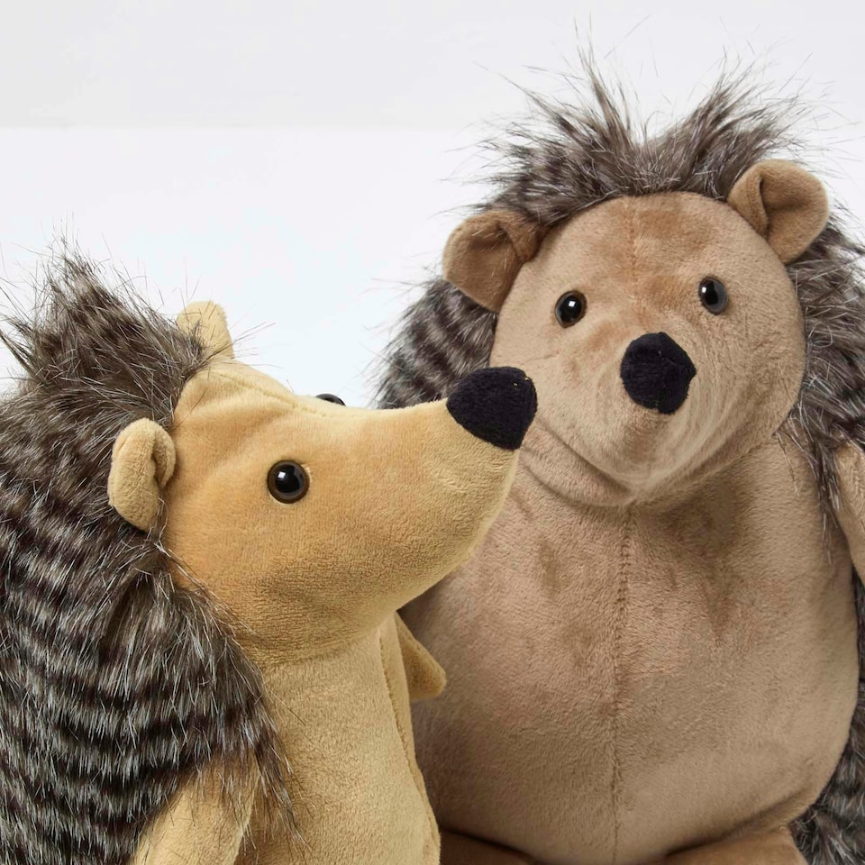image 1 of Homescapes Hedgehog Doorstop - Set of 2 - Animal Door Stops