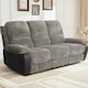 image 4 of Jumbo Cord 3 Seat Reclining Sofa In Grey