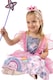 image 2 of Officially Licensed Peppa Pig Fairy Princess Dress With Tiara & Wand Girls Costume - Fancy Dress, Parties, and Role Play - Ages 1-6 | Pink | Pink | 4-6 years