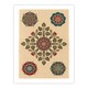 image 3 of GA and MA Audsley Framed Wall Art Vintage Stylised Rose Flower Pattern