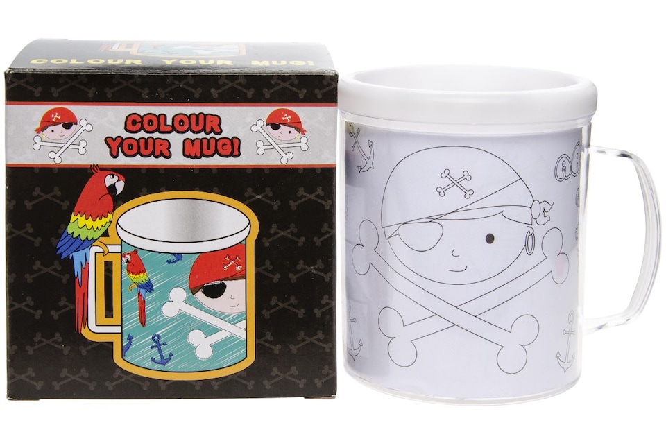 image 1 of Pirate Theme Color Your Own Mug