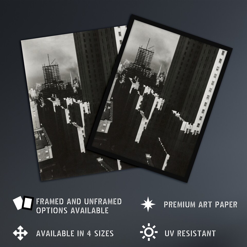 image 1 of NY City View from the Shelton Stieglitz Huge Wall Art Print 18X24 In