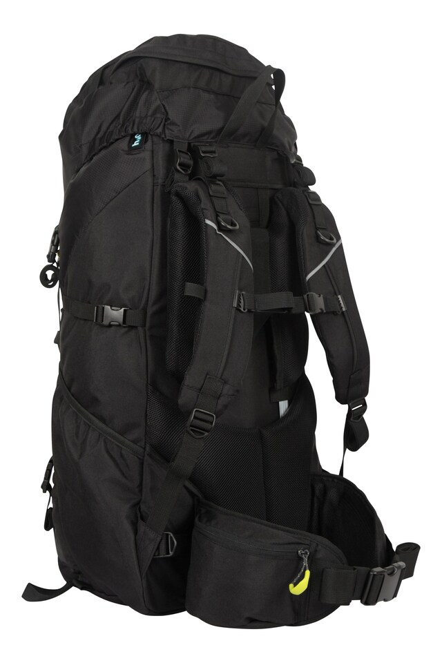 image 1 of Mountain Warehouse Carrion 65L Rucksack Padded Airmesh Hiking Camping Travel Backpack