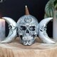 image 2 of Alchemy The Dark Goddess Resin Backflow Incense Burner - Silver - One Size