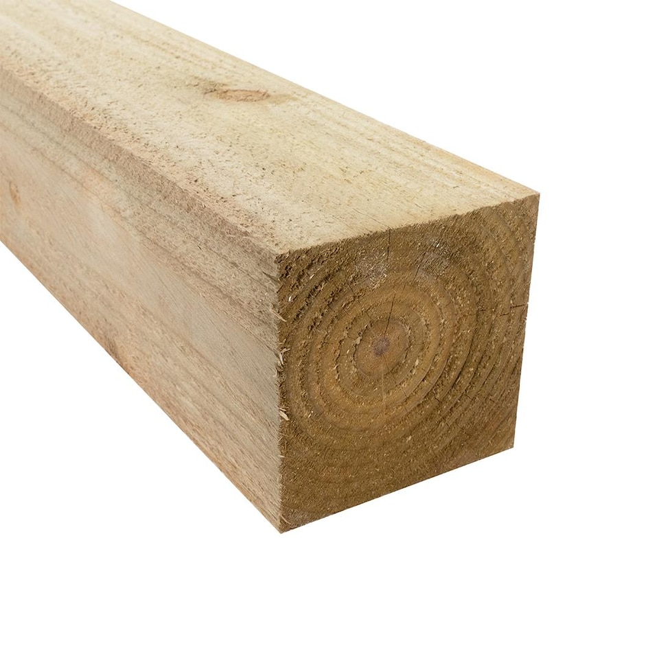 image 1 of Snowdon Timber Treated 4x4" Fence Post (W) 100mm (H) 3.0m - Pack of 4