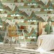 image 4 of Holden Décor Prehistoric Dinosaur Wallpaper - Green/Orange/Brown - One Size Green