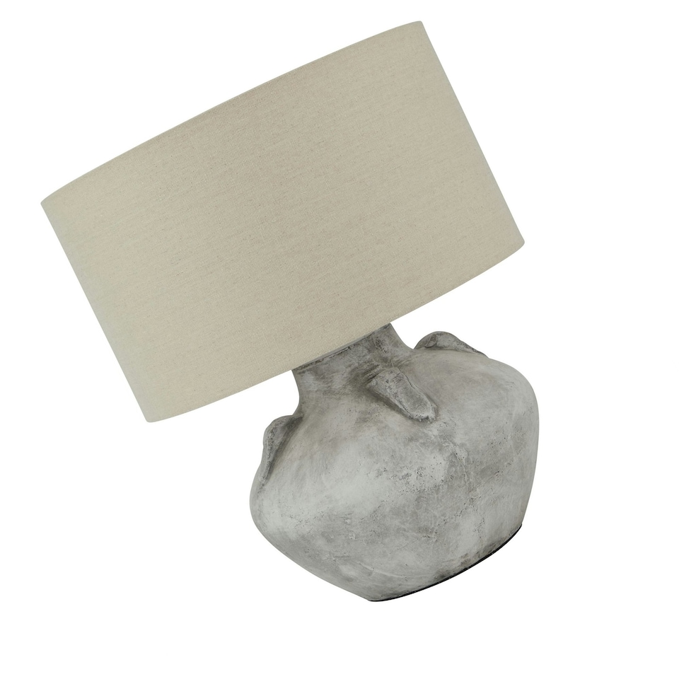 image 1 of Hill Interiors Lekanis Table Lamp (UK Plug) - Stone - One Size