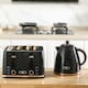 image 2 of HOMCOM Kettle and Toaster Set, 1.7L 3000W Auto Shut Off Fast Boil Jug Kettle, 4 Slice Toaster with 7 Level Browning Controls & Crumb Tray, UK Otter Thermostat, Black