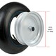 image 4 of SPARES2GO Innertube 3.50-4.00 x 8 Pneumatic Wheel Barrow Trailer Truck Cart Straight Inner Tube