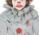 image 2 of Fancy Dress Child Scary Grey Clown Costume - 7-9 Years