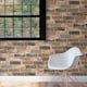 image 2 of NuWallpaper NU2064 Newport Reclaimed Brick Peel & Stick Wallpaper, Red Multi