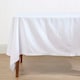 image 2 of Homescapes White Tablecloth - 178 x 300 cm White