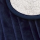 image 3 of Cosi Home Double Fleece & Sherpa Electric Heated Throw - Navy