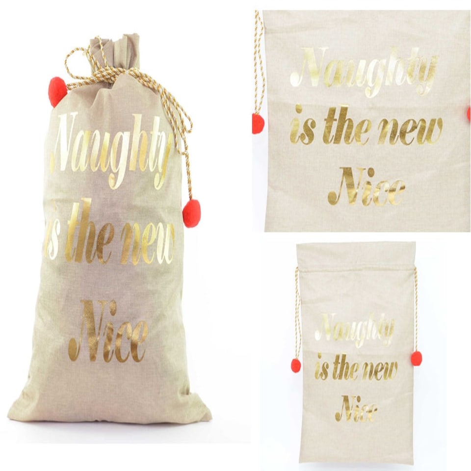image 1 of Santa Sack Naughty Is The New Nice Christmas Bag 72x50cm
