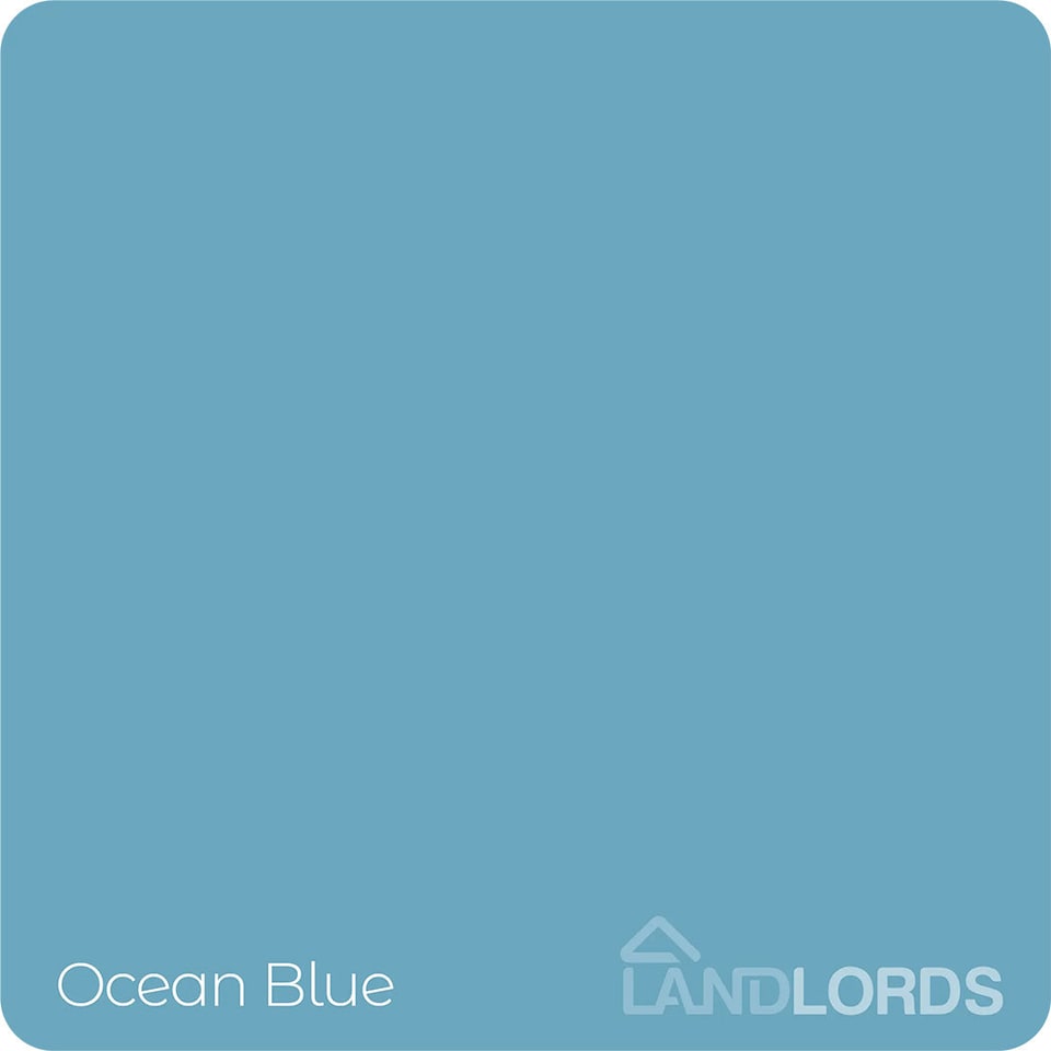 image 1 of Landlords Paint - Shed & Fence Paint - Best Durable Outdoor Wood Protection - Ocean Blue - 5L