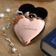 image 5 of Personalised Engraved Rose Gold Heart Trinket Box