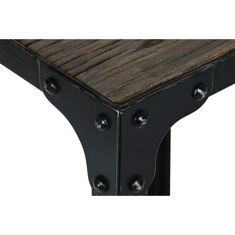 image 1 of Set of 2 tables Home ESPRIT Black Natural 38 x 38 x 75 cm N/A