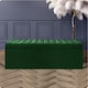 image 1 of 120cm Safar Large Striped Storage Ottoman Box, Forest Green Plush Velvet Upholstered Deep Storage Ottoman End of Bed Bench