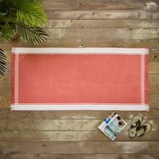 Lyndon Shoreline Stripe Beach Towel Pink