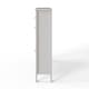 image 4 of Deluxe Two Tier Shoe Cabinet | White | White