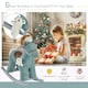 image 3 of HOMCOM Kids Plush Ride-On Rocking Horse with Plush Toy Sound Handle Grip