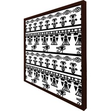 Egyptian eye of horus heiroglyphs (Picture Frame) Brown | XL