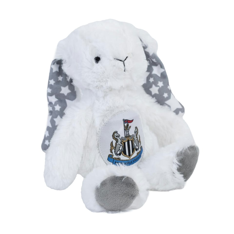 image 1 of Newcastle United FC Rabbit Plush Teddy Bear - White/Grey - One Size